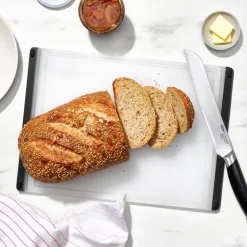 Skjærebrett 38 cm hvit/svart