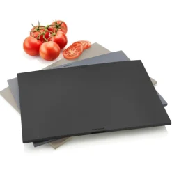 Skjærebrett 3 stk m/holder grå
