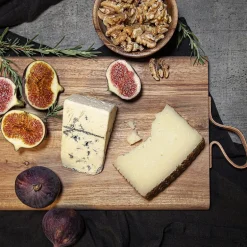 Skjærebrett med rem akasie 26x18 cm