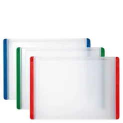 Skjærebrett 33x23 cm 3 stk blå/grønn/rød