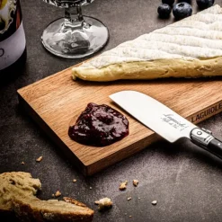 Skjærebrett/ostekniv santoku 2 stk svart