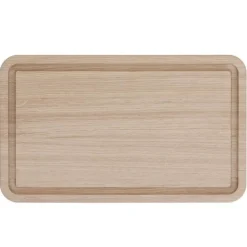 Skjærefjøl m/rand 40x24 cm eik natur