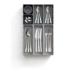 Skuffeinnsats 7 rom grå