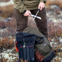 Slaktesett knivsett 4 deler svart/grønn