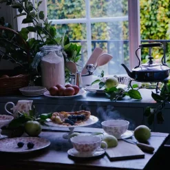 Slåpeblom asjett 21 cm rosa