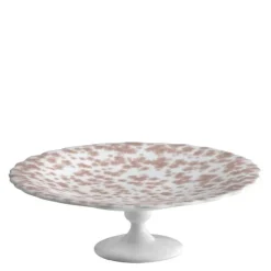 Slåpeblom kakefat 21 cm rosa