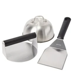 Smash burgersett 3 deler svart/rustfri