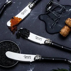 Smørkniv 4 stk svart