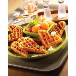 Snack toastjern plater Box 6: hjerte vaffler