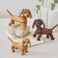 Snap trefigur dachshund 12 cm