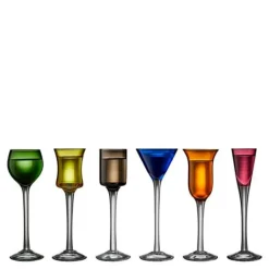 Snapsglass på stett 6 stk