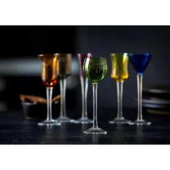 Snapsglass på stett 6 stk