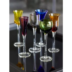 Snapsglass på stett 6 stk