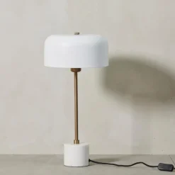 Sofillia bordlampe 53 cm hvit/lys gull