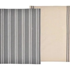 Soft kjøkkenhåndkle 2 stk grå