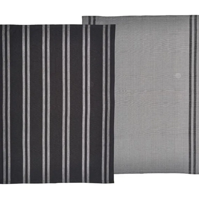 Soft kjøkkenhåndkle 2 stk svart