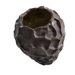 Soil vase 21,5 cm chokolade