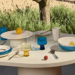 Solare glass på fot 29 cl 2 stk ildgul