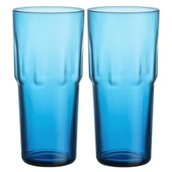 Solare høyt glass 39 cl 2 stk elektrisk blå