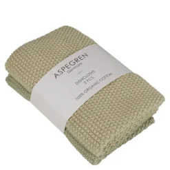 Solid kjøkkenklut strikket 26x26 cm 2 stk pampas