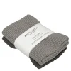 Solid kjøkkenklut strikket 26x26 cm 2 stk gray