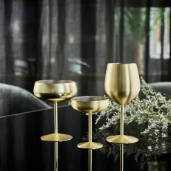 Sontell Gold drinkglass 55 cl stål/gull