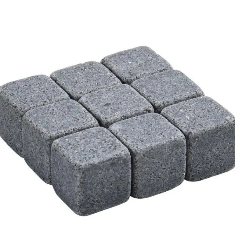 Sontell isbiter whiskysteiner 9 stk mørk grå