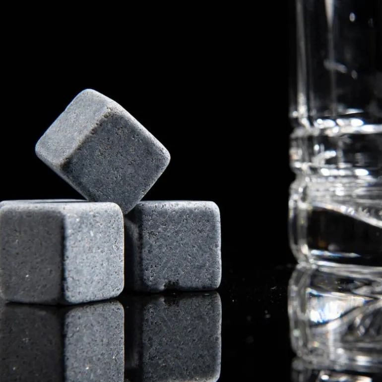 Sontell isbiter whiskysteiner 9 stk mørk grå