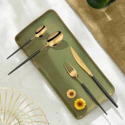 Soprano bestiksett 16 deler svart/gull