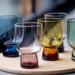 Sorrento vannglass 30 cl 4 stk blå