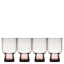 Sorrento vannglass 30 cl 4 stk pink