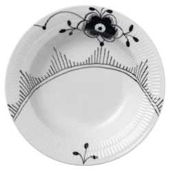 Sort Mega Riflet dyp tallerken 21 cm