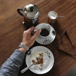 Sort Mega Riflet dyp tallerken 17 cm