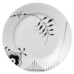 Sort Mega Riflet flat tallerken 19 cm