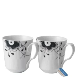 Sort Mega Riflet krus 38 cl 2 stk