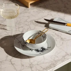 Sort Mega Riflet skål 24 cl