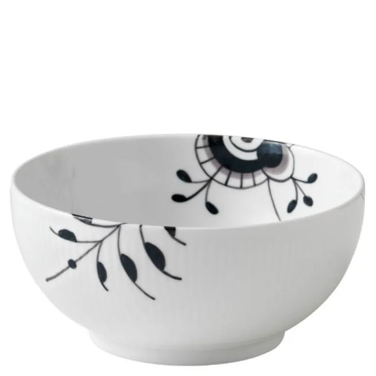 Sort Mega Riflet skål 18 cm