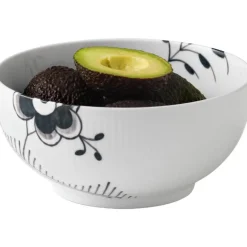 Sort Mega Riflet skål 18 cm