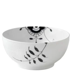 Sort Mega Riflet skål 24 cm