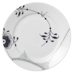 Sort Mega Riflet tallerken 22 cm dekor 6