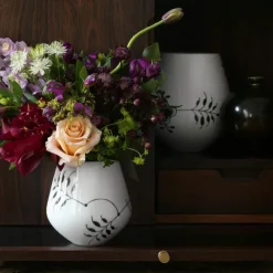 Sort Mega Riflet vase 15 cm