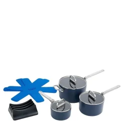 Space grytesett 3 deler m/lokk og lokkholder blå