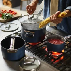 Space grytesett 3 deler m/lokk og lokkholder blå