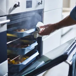 Space ildfast form 23x30 cm blå