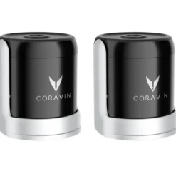 Sparkling champagnestopper 2 stk svart