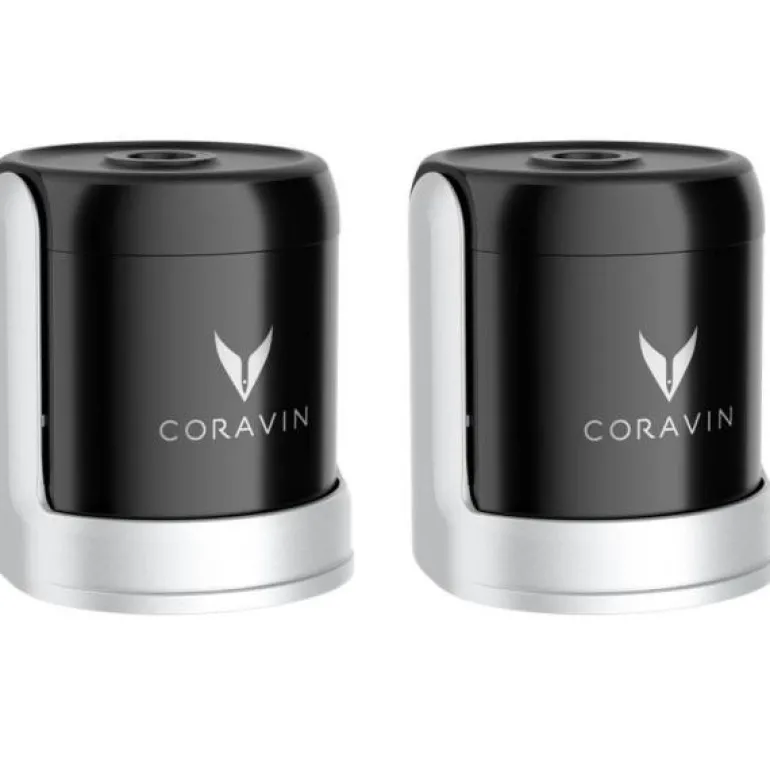 Sparkling champagnestopper 2 stk svart