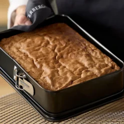 Springform rektangulær 28x20x6 cm rustfritt stål