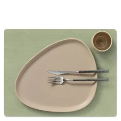 Square Corduroy spisebrikke 35x45 cm olive green