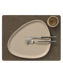 Square Corduroy spisebrikke 35x45 cm caviar