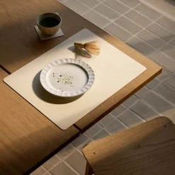 Square Corduroy spisebrikke 35x45 cm vanilla